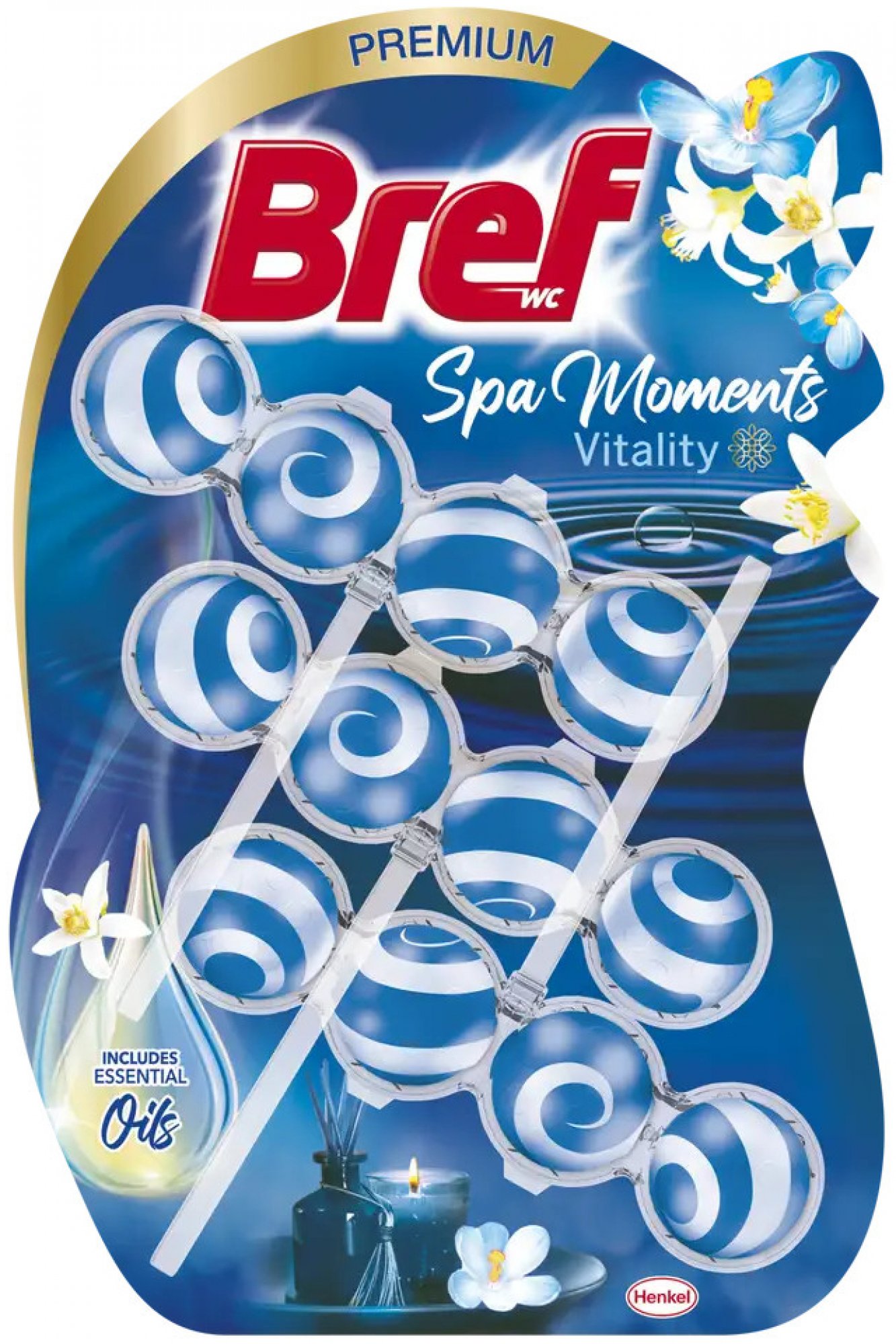 Bloc de toaletă Bref Spa Moments Vitality 3 x 50 g
