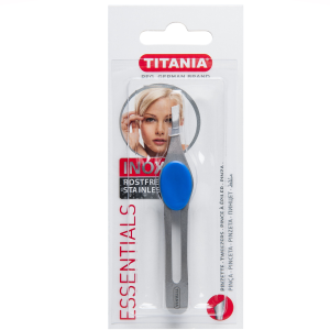 Pensetă oblică Titania, din oțel inoxidabil
