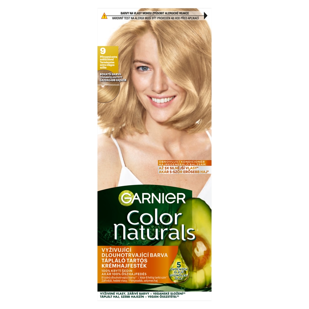 Garnier Color Naturals, Vopsea de păr blondă extra deschisă, 9 Natural