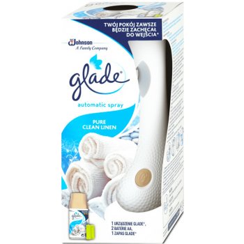 Dispenser automat Glade Spray Pure Clean Linen + reumplere, 269 ml