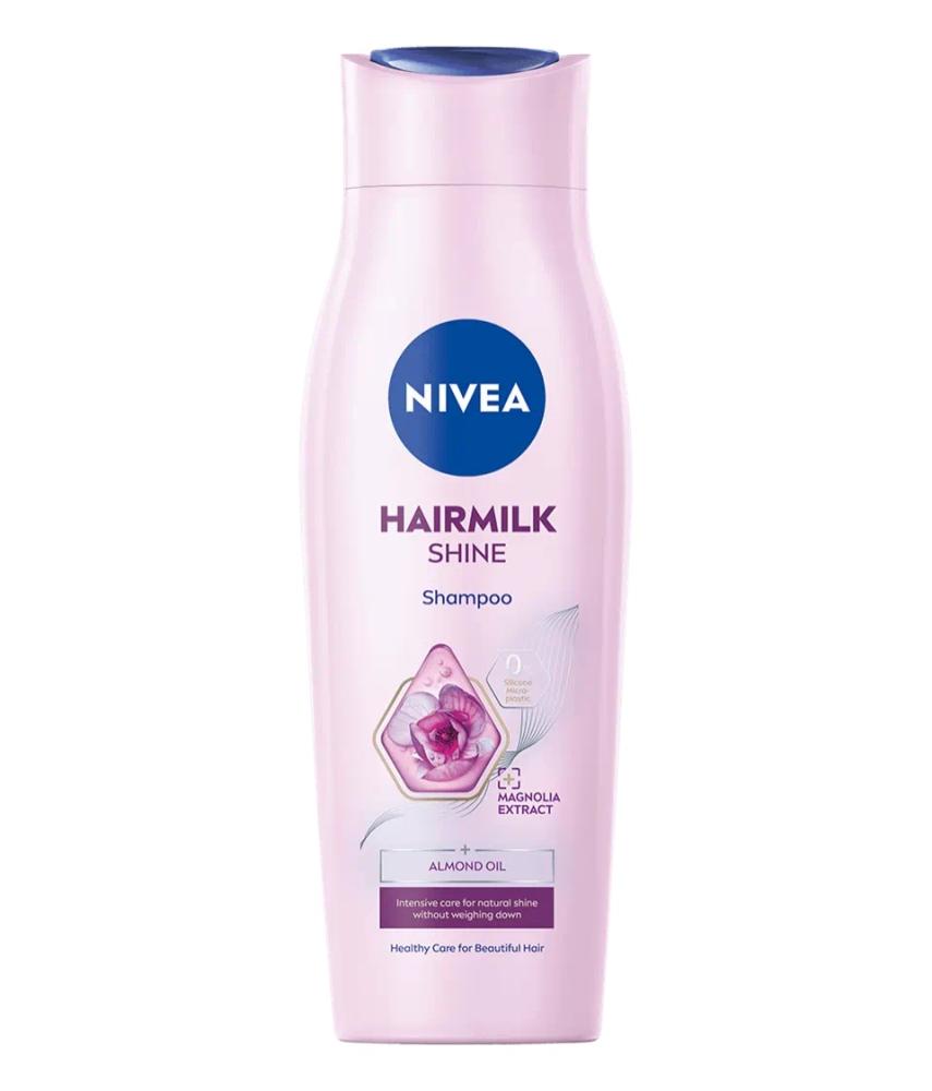 Șampon Nivea pentru femei, 250 ml, lapte pentru păr strălucitor