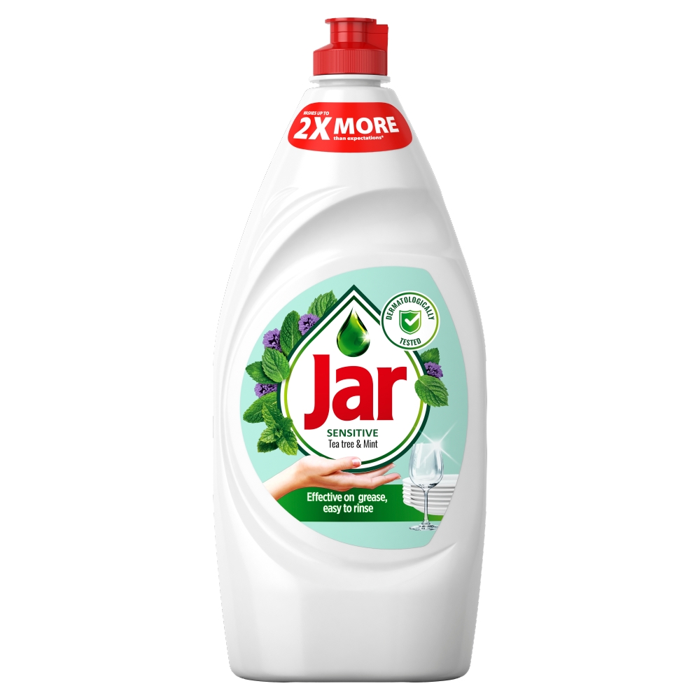 Jar Borcan pentru vase sensibile cu arbore de ceai și mentă 900 ml
