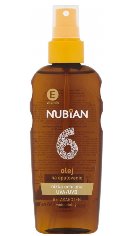Herba Drug s.r.o. Ulei de protecție solară Nubian SPF6 cu beta-caroten 150 ml