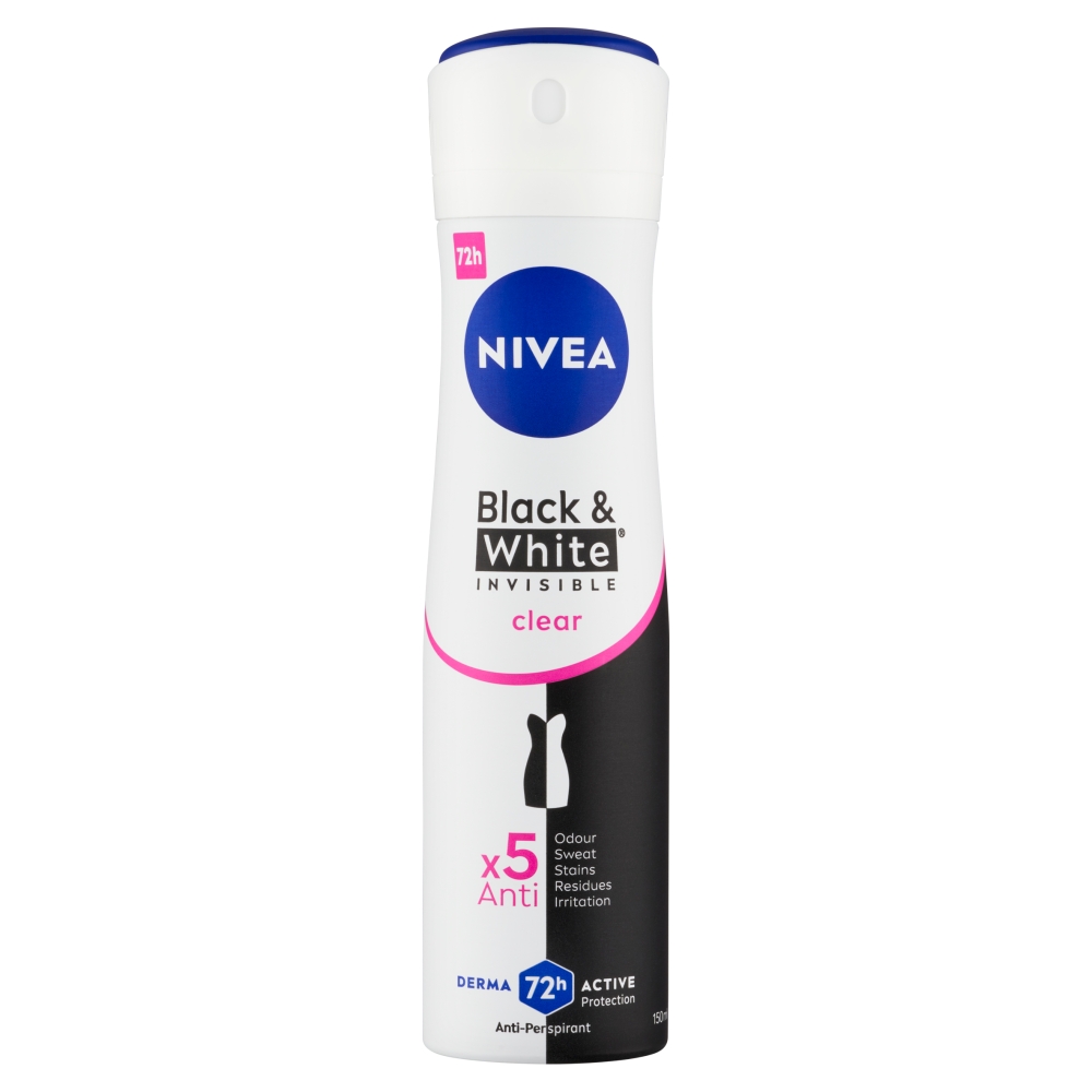 Beiersdorf Deodorant Nivea AP Women 150ml B&W Invisible Clear