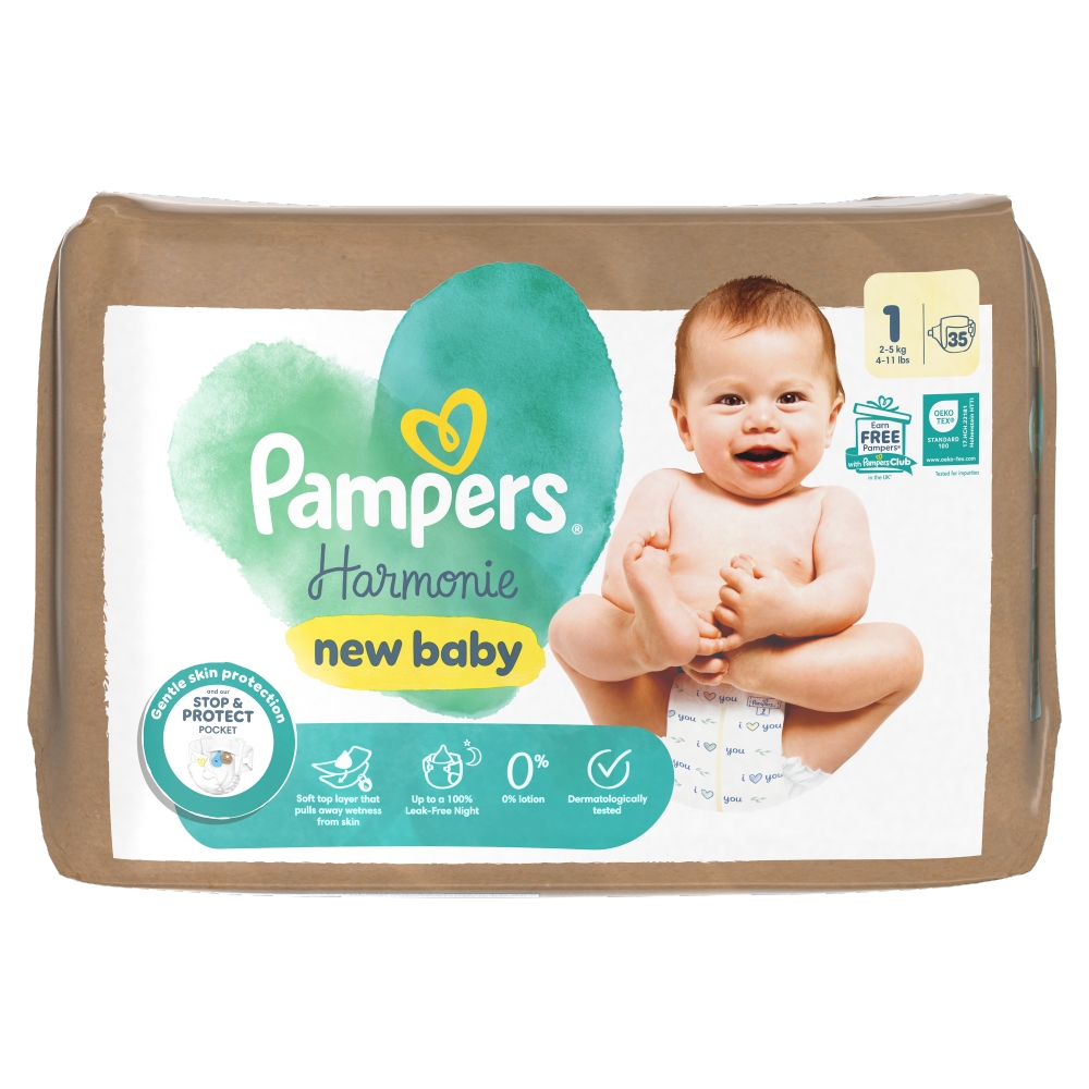 Pampers Harmonie New Baby mărimea 1 35 bucăți
