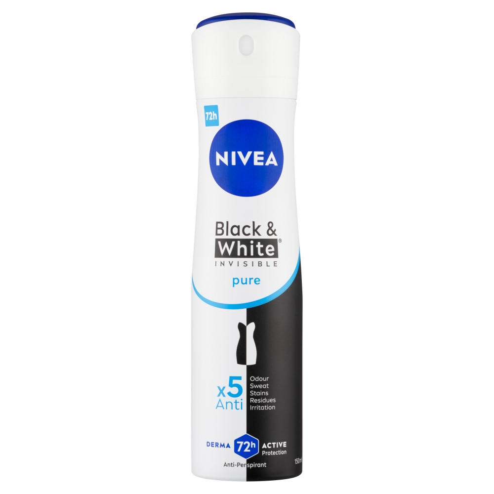 Beiersdorf Deodorant Nivea AP Women 150ml B&W Invisible PURE