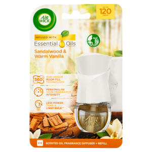 Kit electric Air Wick 19ml lemn de santal