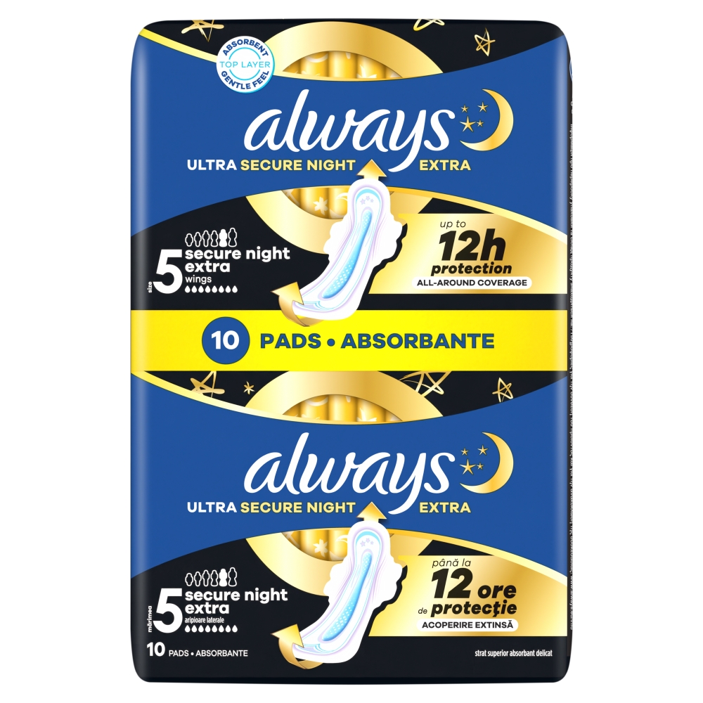 Absorbante Always Ultra (10 buc/folie) ExtraNight