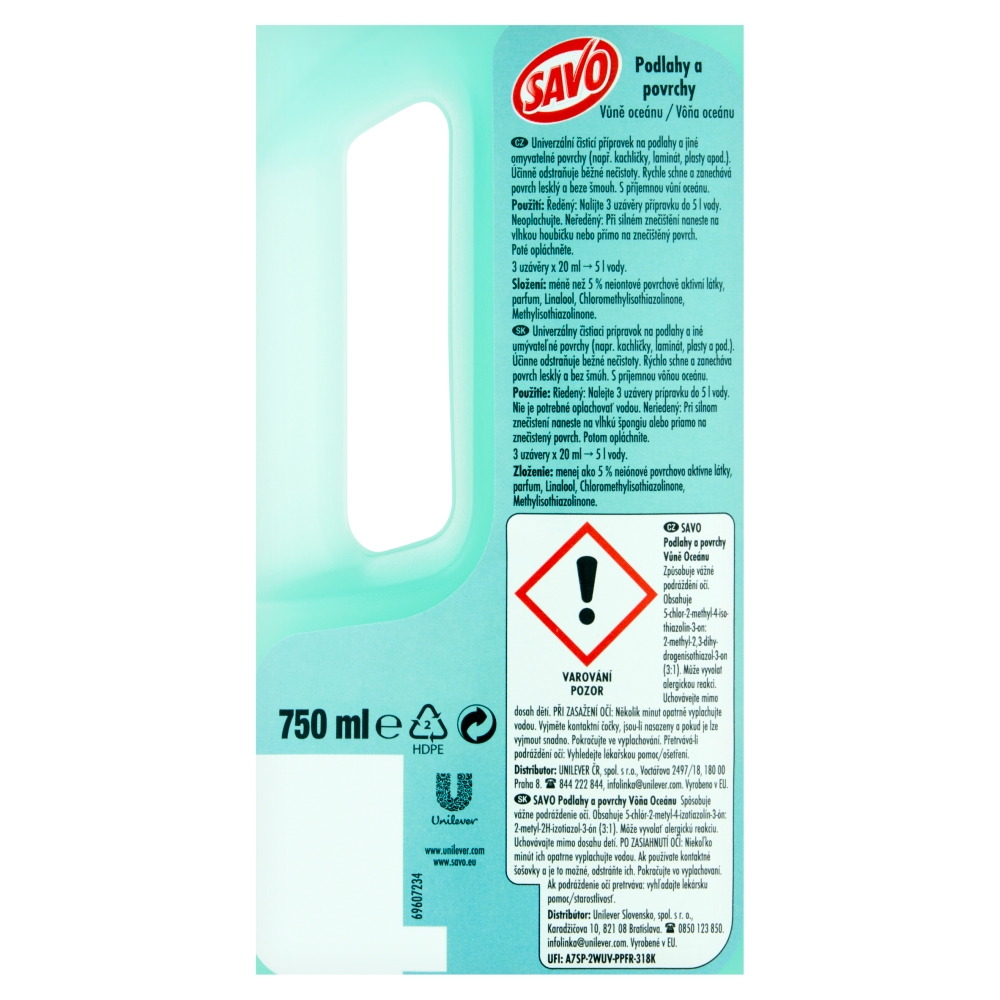 Savo podele și suprafețe ocean 750ml