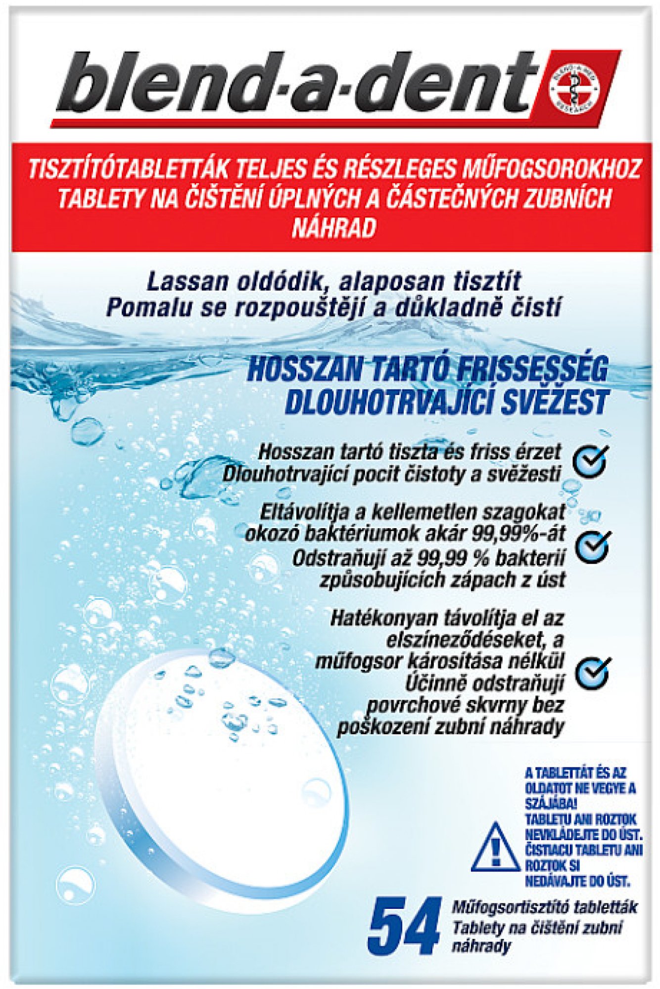 Tablete de curățare Blend-a-Dent Freshness 54 buc.