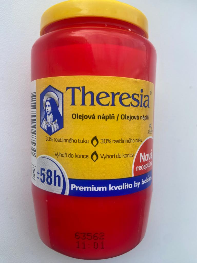 Bolsius Theresia roșu compozit 155g
