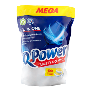 Mașină de spălat vase cu tablete Q Power AiO (100 buc/pachet) MEGA