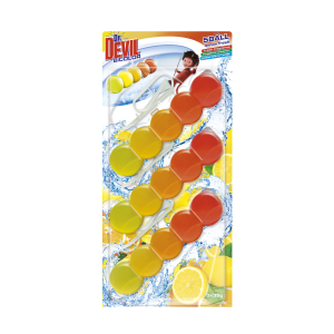 Dr Devil WC bicolor (3 buc/blister) Lămâie