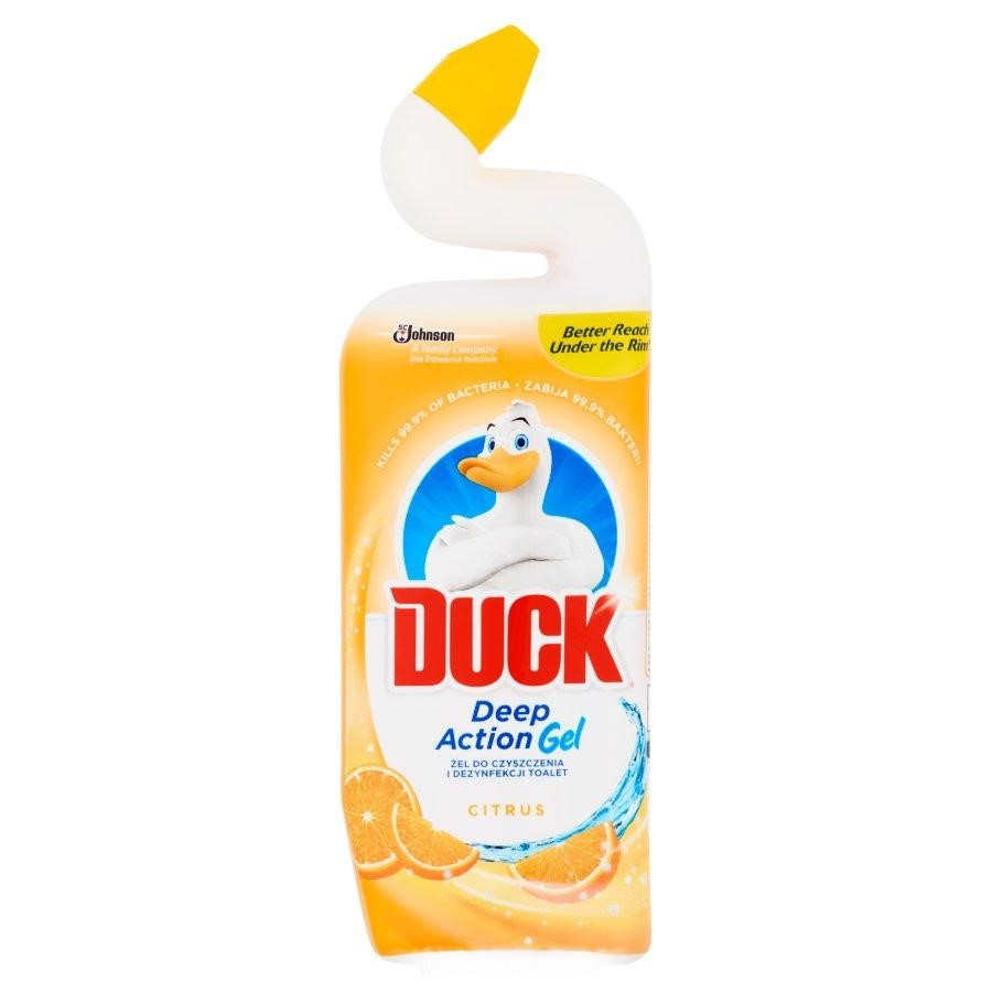 Soluție de curățare lichidă pentru toaletă Duck 5 în 1 cu aromă de citrice Citrus 750 ml