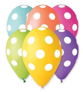 Baloane Gemar (5 buc/pungă) 28-30 cm buline