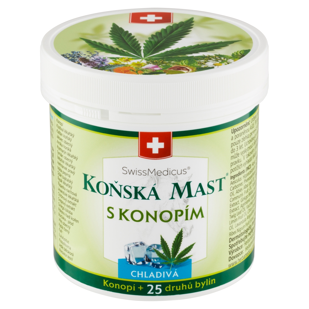 Unguent elvețian pentru cai 250ml răcoritor cu cânepă