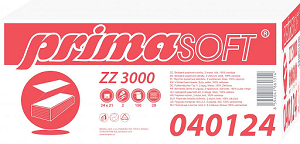 Prosop de hârtie ZZ PrimaSoft alb (150 buc/pachet)2