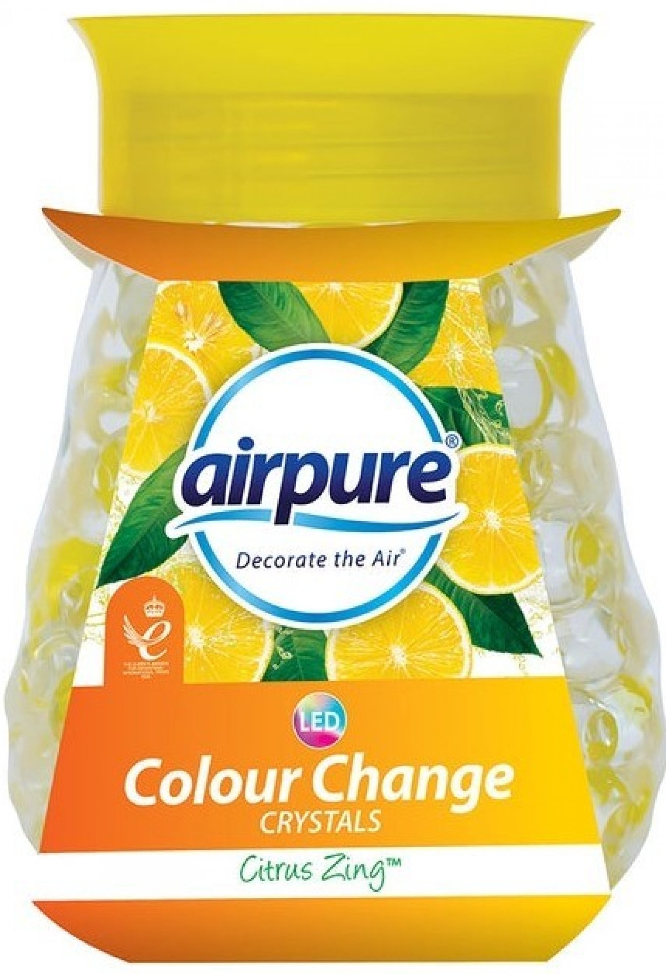 Gel Airpure Change Citrus Zing cu cristale luminoase parfumate 300 g