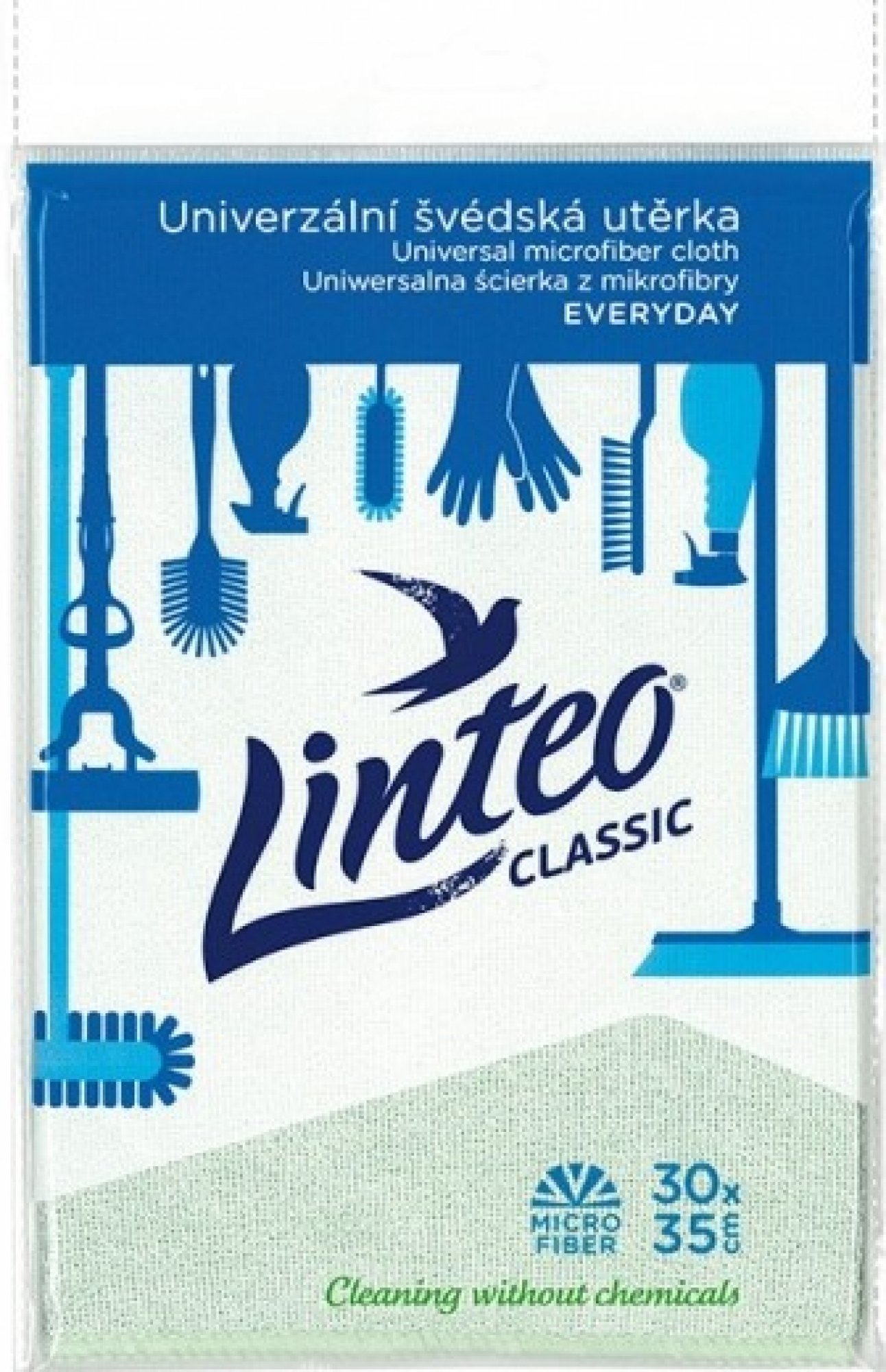 Lavetă microfibră Linteo ULTRA 30 x 35 cm 250g/m2. 1 buc.