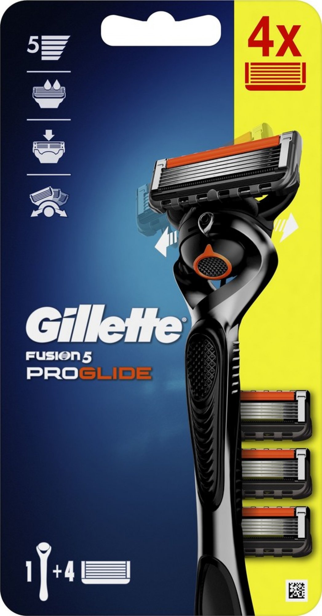 Procter & Gamble Aparat de ras Gillette ProGlide + 4 capete de schimb