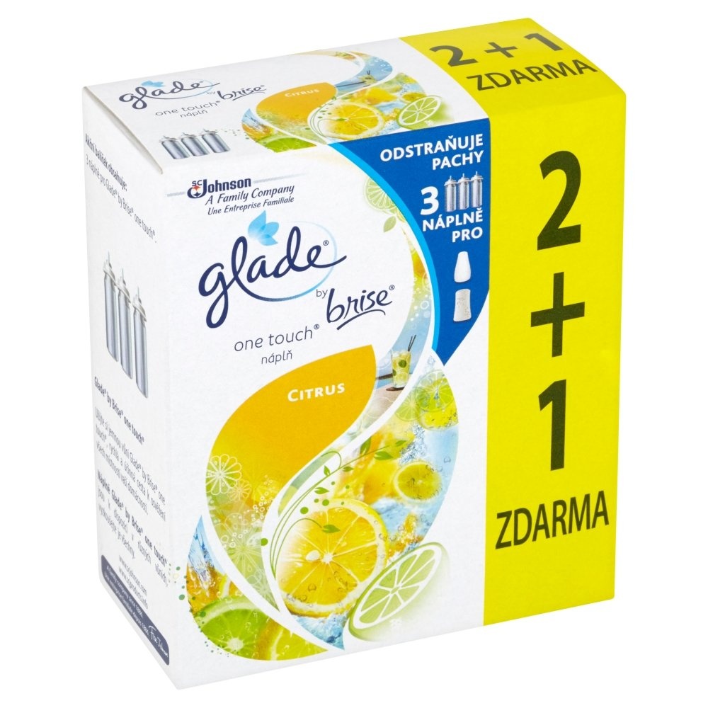 S.C.Johnson Odorizant de cameră Glade One Touch Citrus mini spray, rezervă 3 x 10 ml