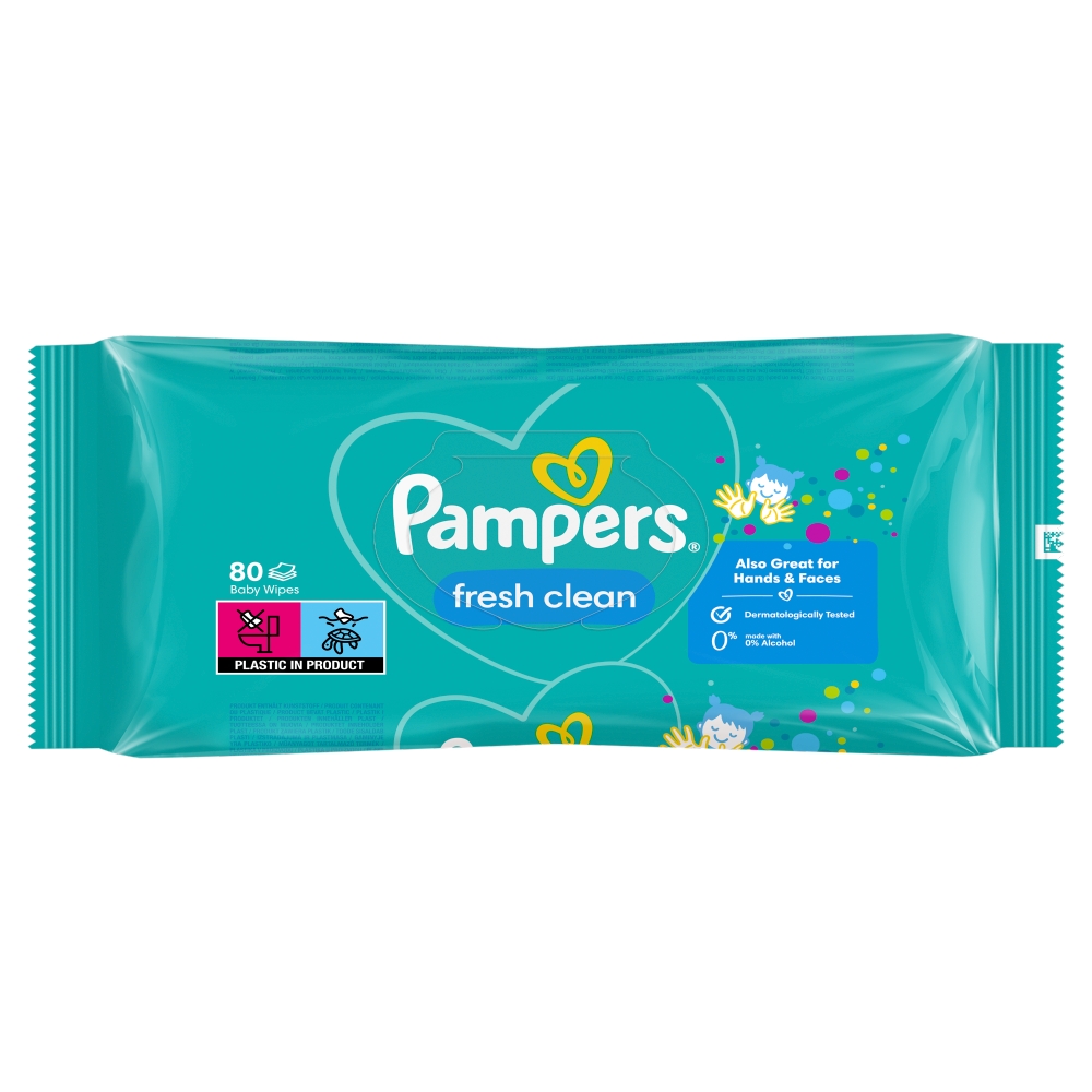 Șervețele umede Pampers (80 buc/folie) Fresh Clean