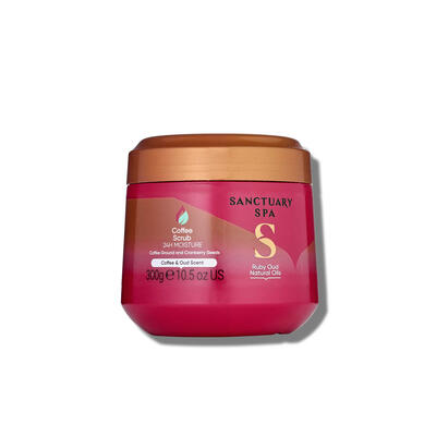 Sanctuary Spa Scrub cu cafea Ruby Oud și uleiuri naturale 300 ml
