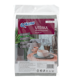 Q Home Lavetă de sticlă suprafețe netede 45x55cm