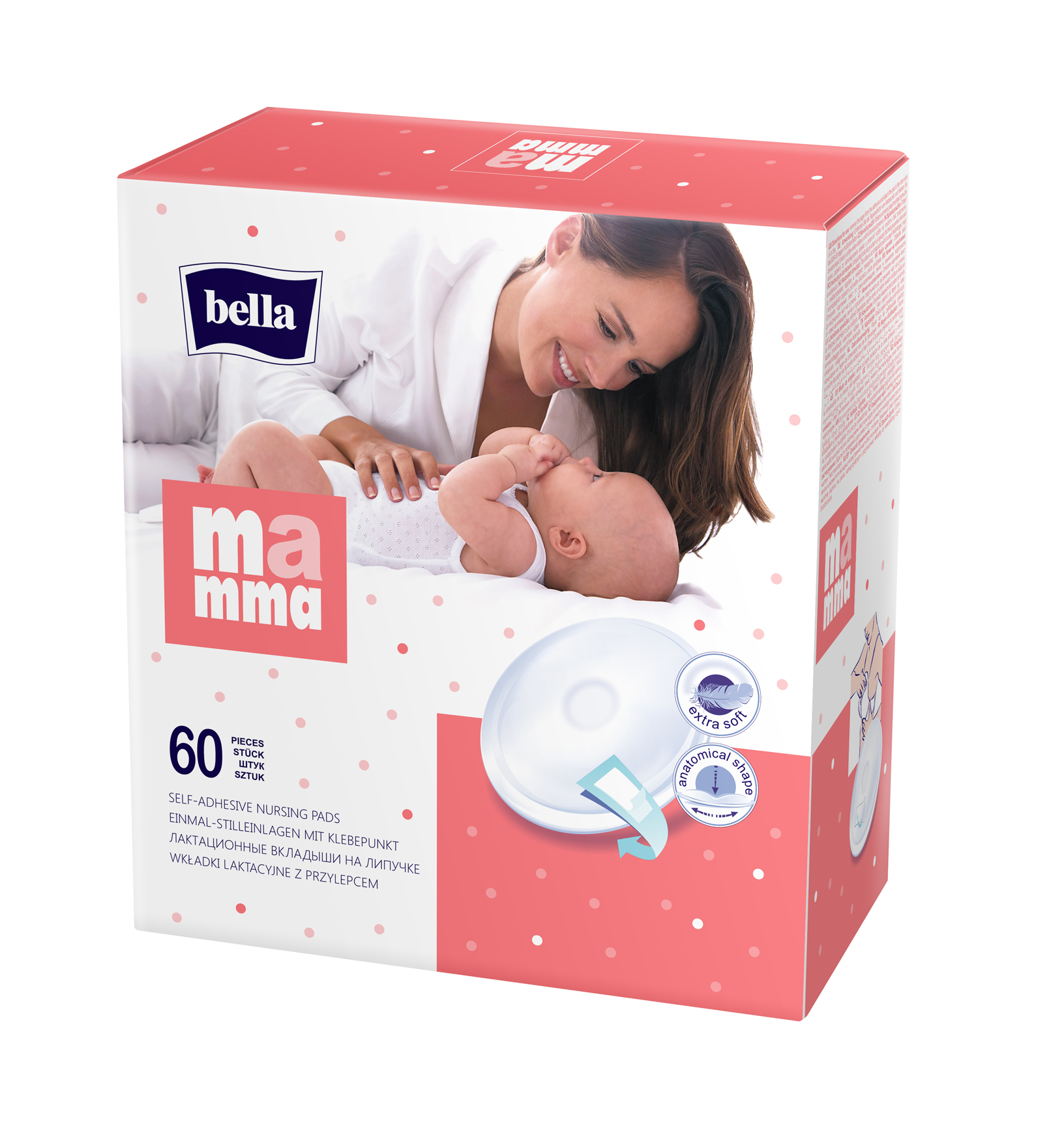 Discuri absorbante pentru sâni MAMMA Basic - 60 buc.