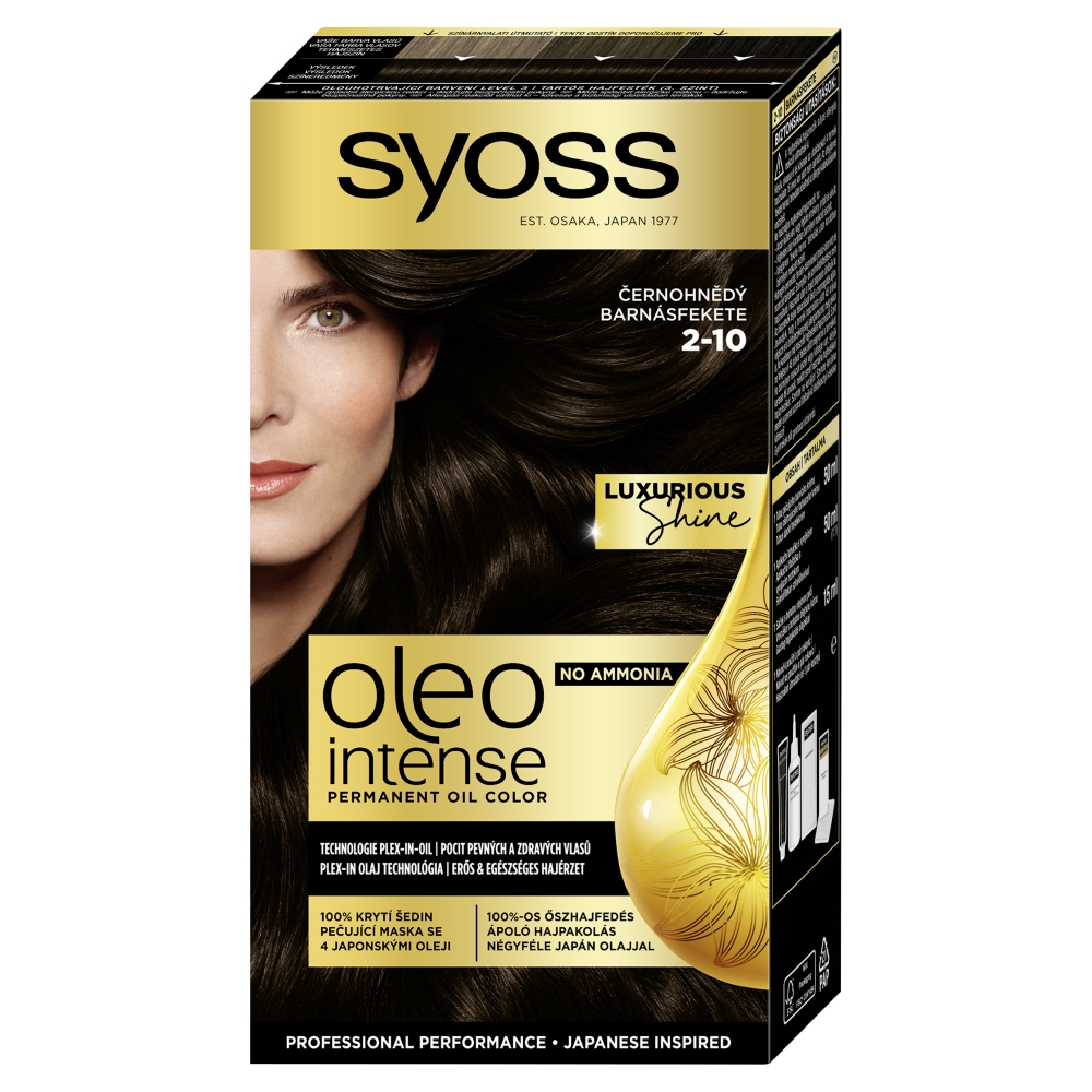 Syoss Oleo Intense 2-10 Negru-Satin