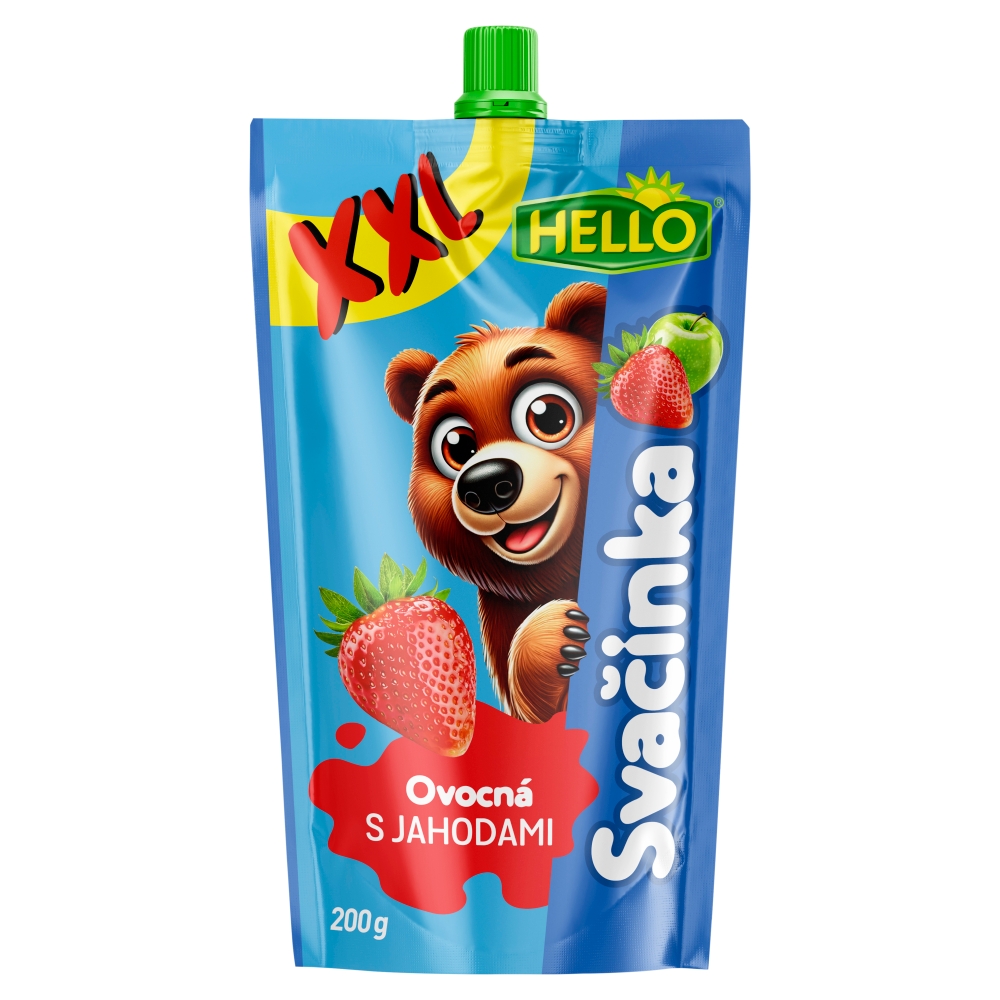 Gustare Hello XXL 200g cu căpșuni 6 luni+