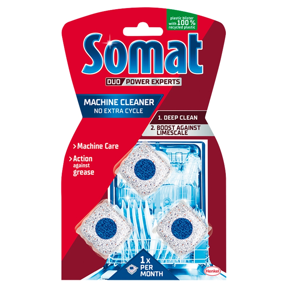 Henkel Soluție de curățat pentru mașina de spălat vase Somat, 3 tablete