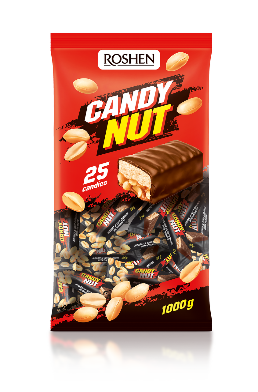 Batoane de nuga cu nuci Roshen Candy 1kg