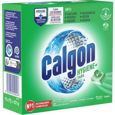 RB (Hygiene Home) Czech Republic Tablete de dedurizare a apei Calgon 3 în 1, 17 buc., Hygiene+