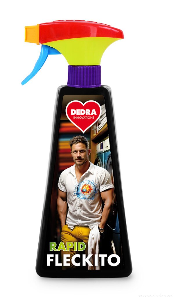 Spray anti-pete Dedra EKO înainte de spălare, 3 minute, Ecorapid fleckito 500 ml