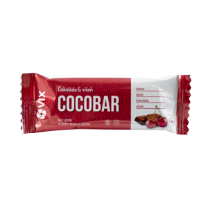 VIX Cocobar 30g Ciocolată neagră cu vișine acre