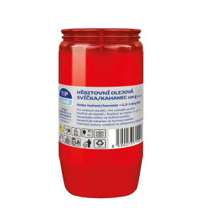 Lumânare cu ulei Tip Line 120g roșie