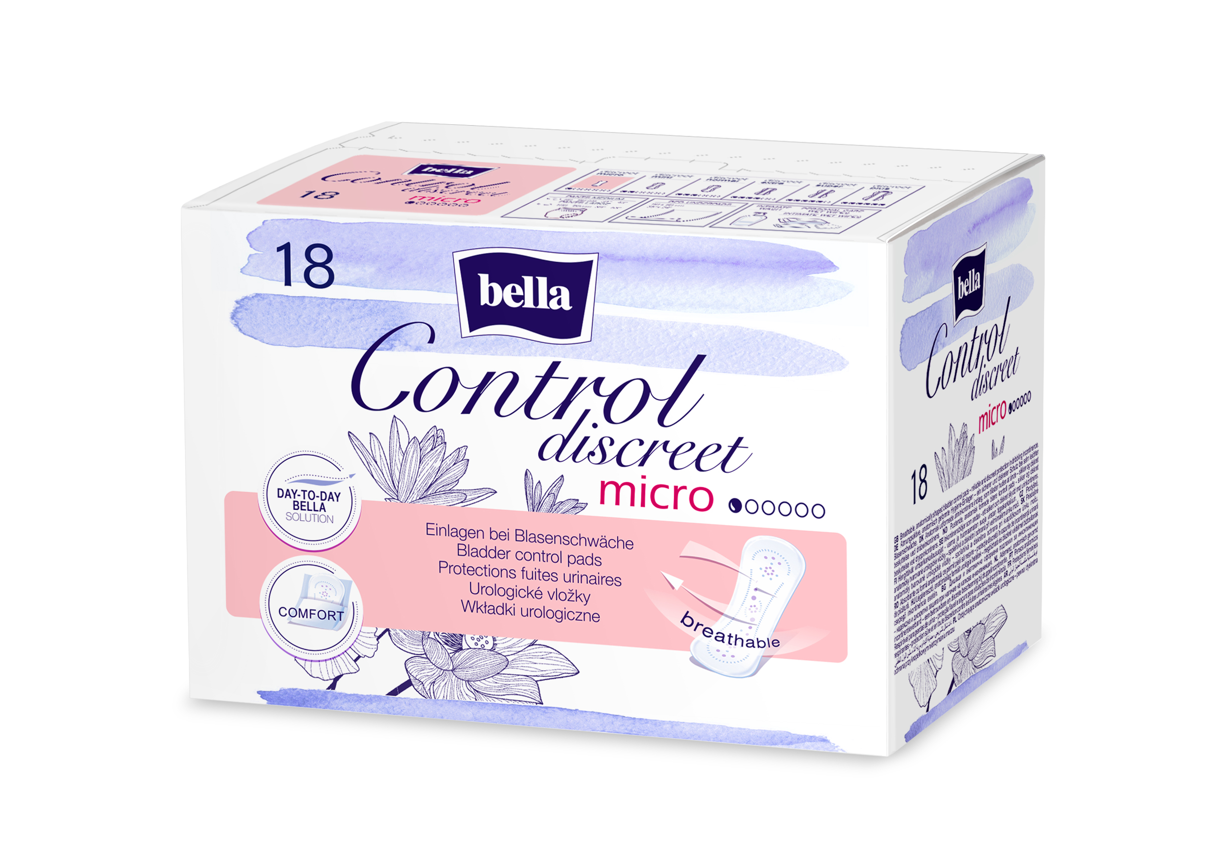 Bella Control Discreet Micro 18 bucăți