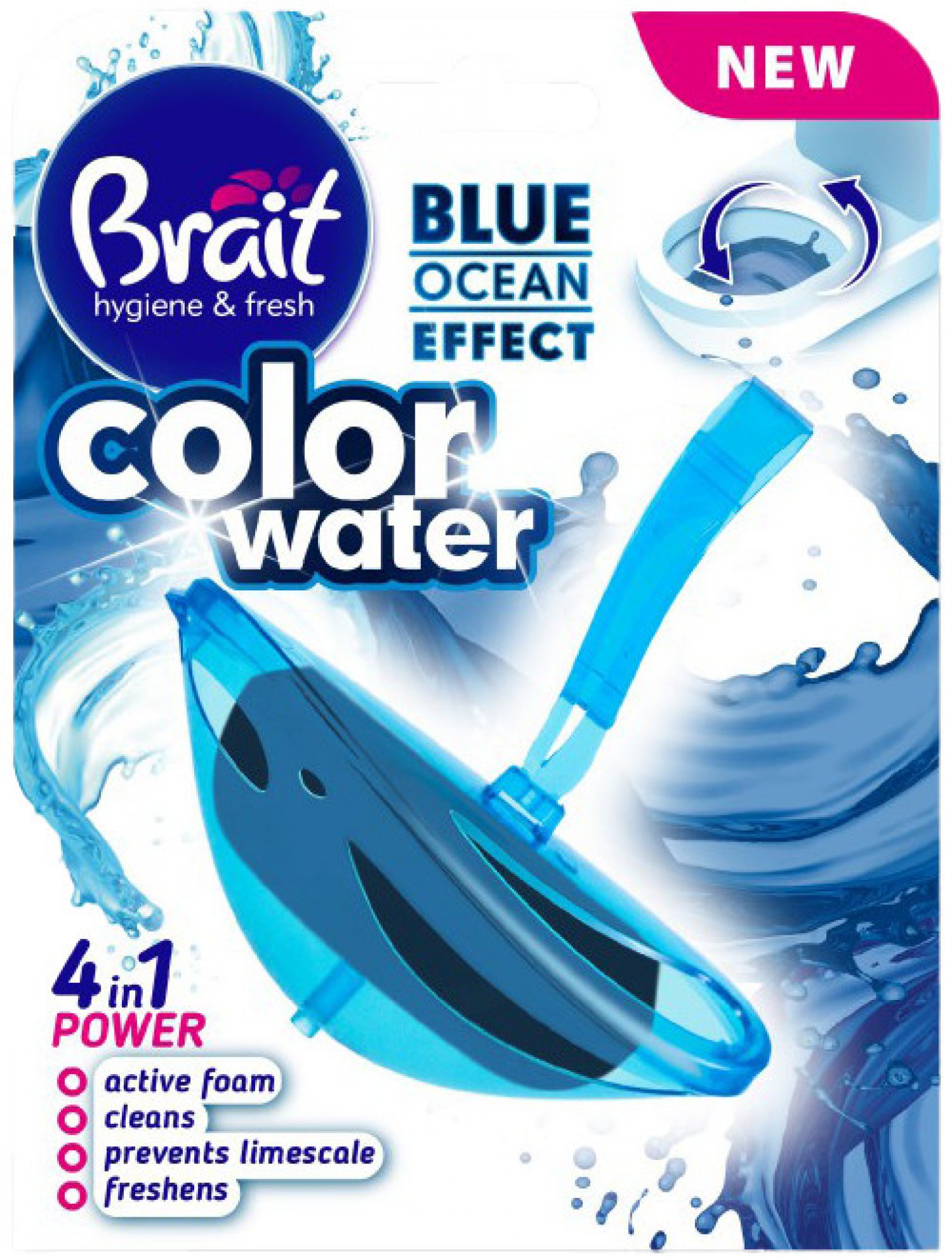 Apă colorată Brait WC cu efect albastru oceanic 40 g Nou!