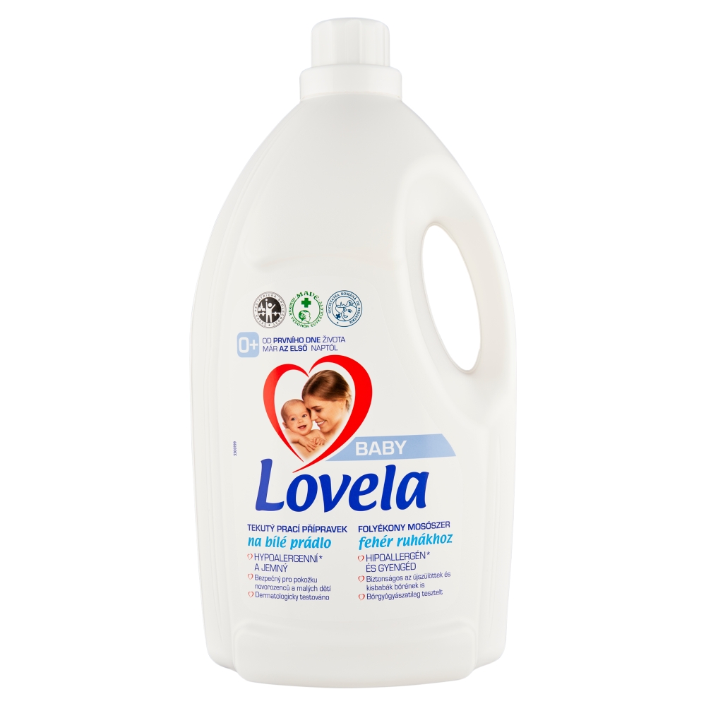 Lovela Detergent lichid Baby pentru rufe albe 50PD 4,5l