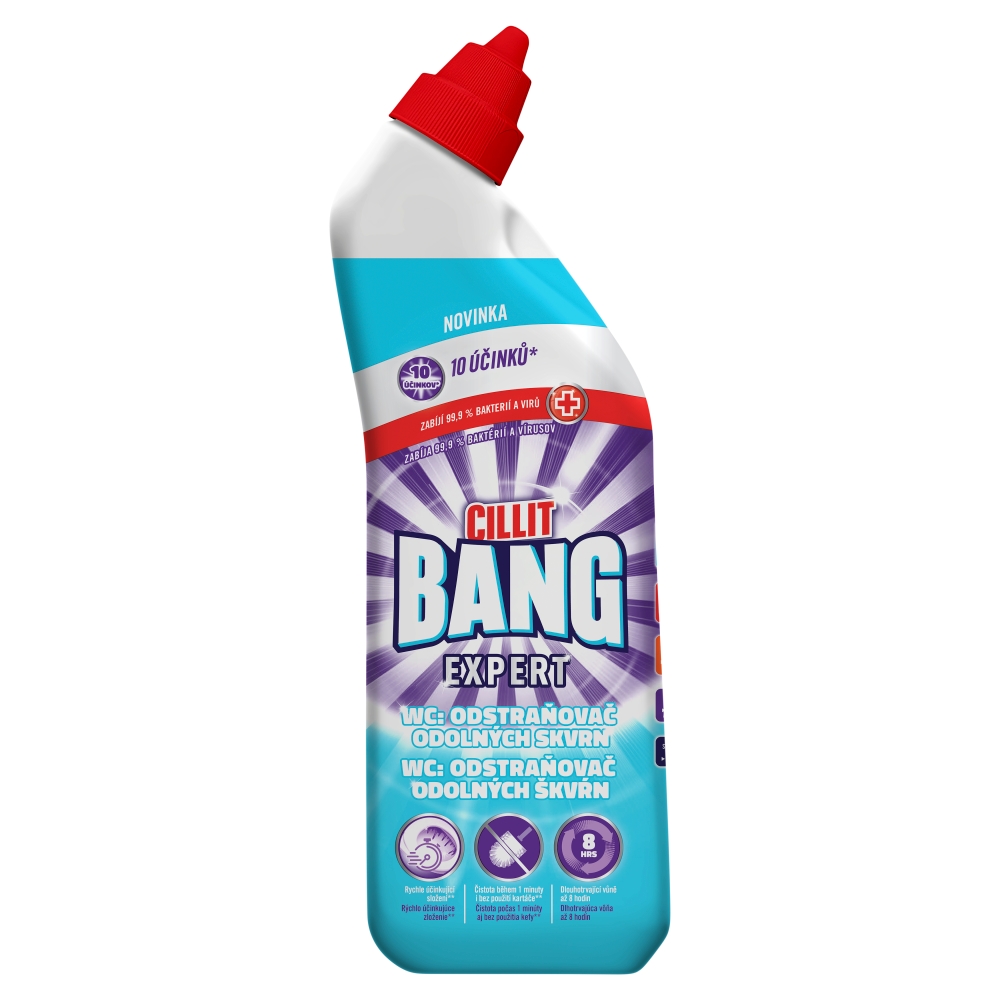 Gel de toaletă Cillit Bang 750ml, curățitor de pete originale
