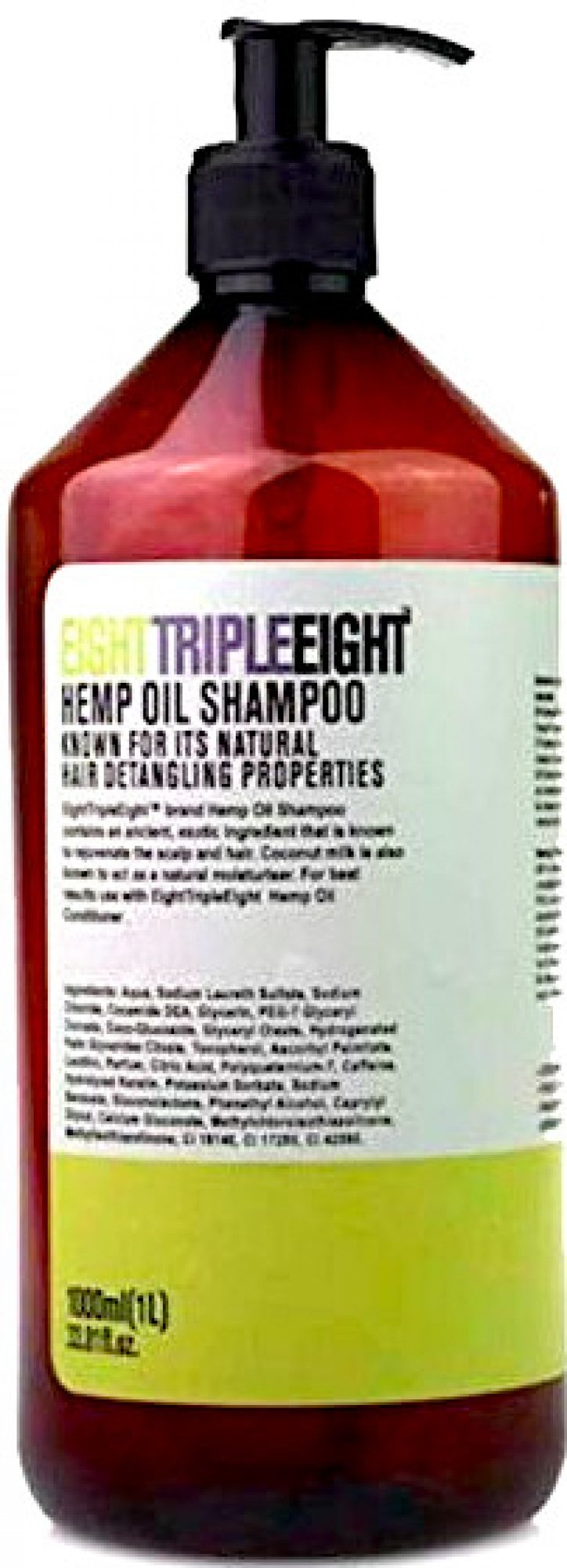 Șampon englezesc Triple Eight cu ulei de cânepă 1000 ml