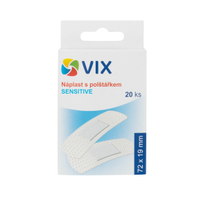 Plasture VIX alb Sensitive (20 buc/cutie)