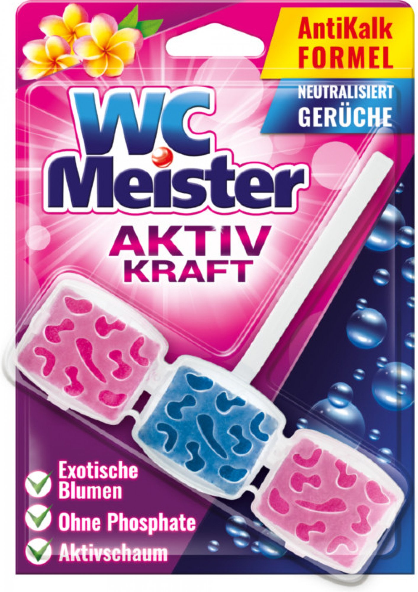 Husă WC Meister Aktiv Kraft pentru capacul WC-ului, flori exotice, 45 g