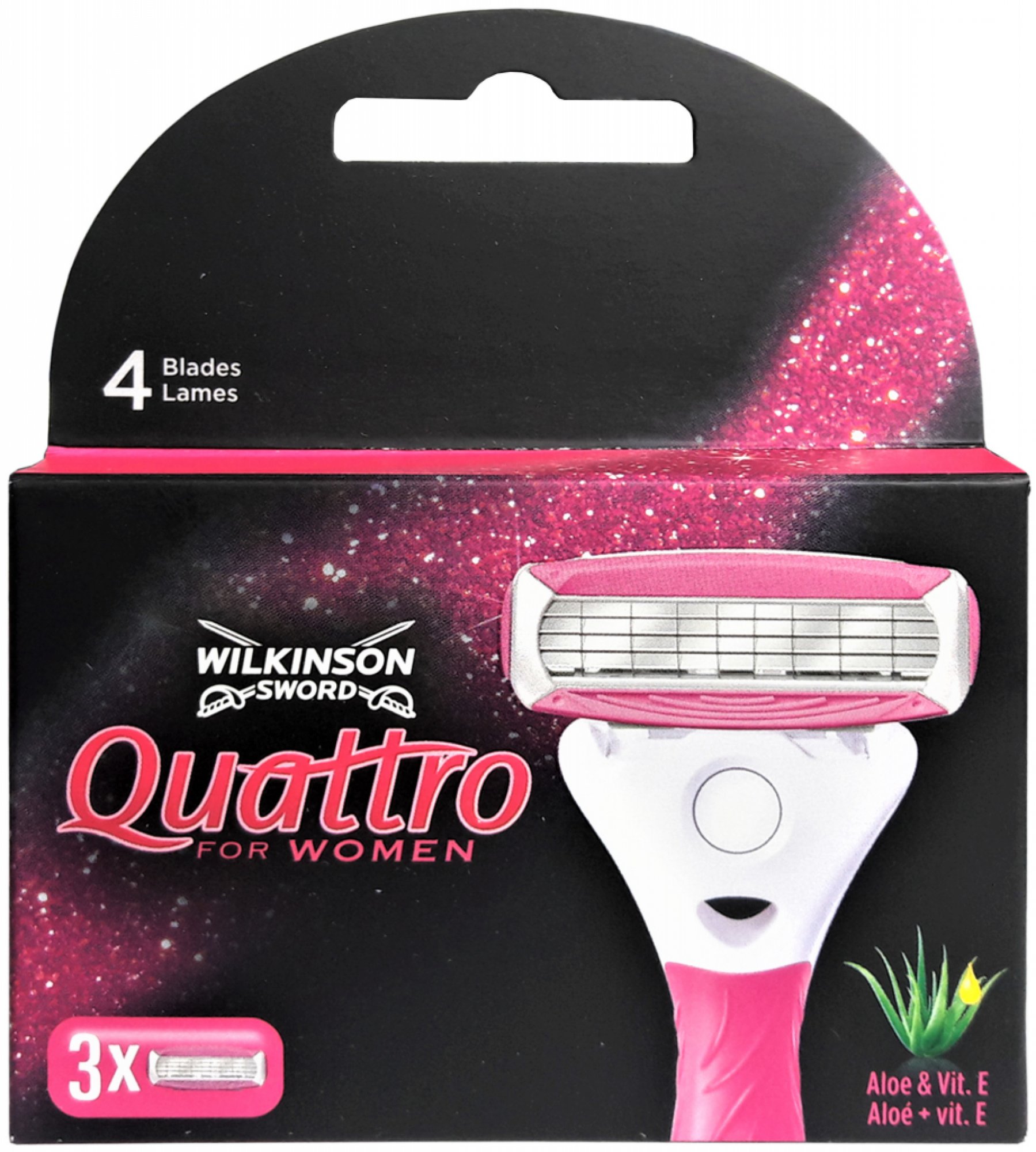 Wilkinson Sword Quattro pentru femei, 3 bucăți