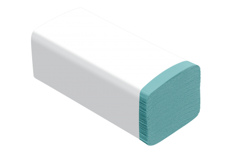 Linteo Prosoape de hârtie ZZ Standard 5000, 1 strat, verde, reciclate, 20x250 coli carton