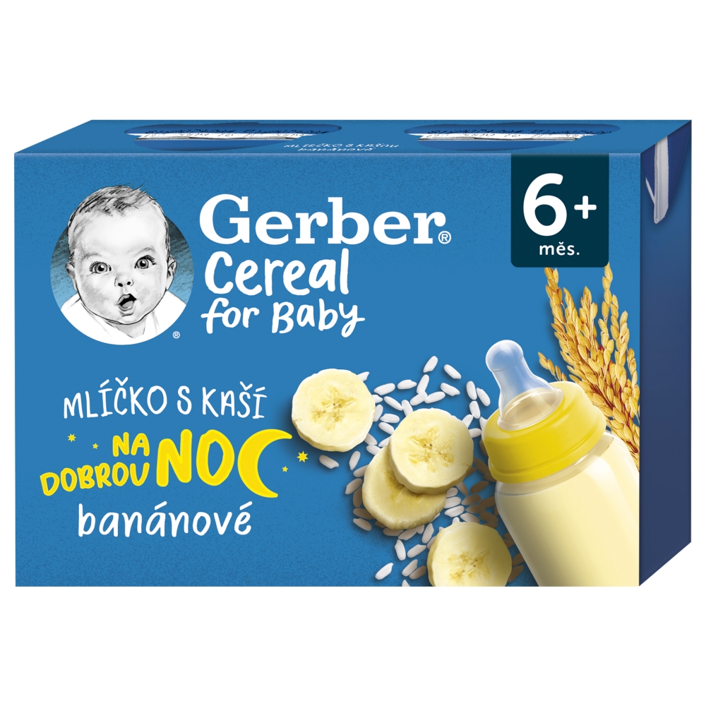 GERBER ml cu terci (2x200ml/cutie) interdicție 6 luni+