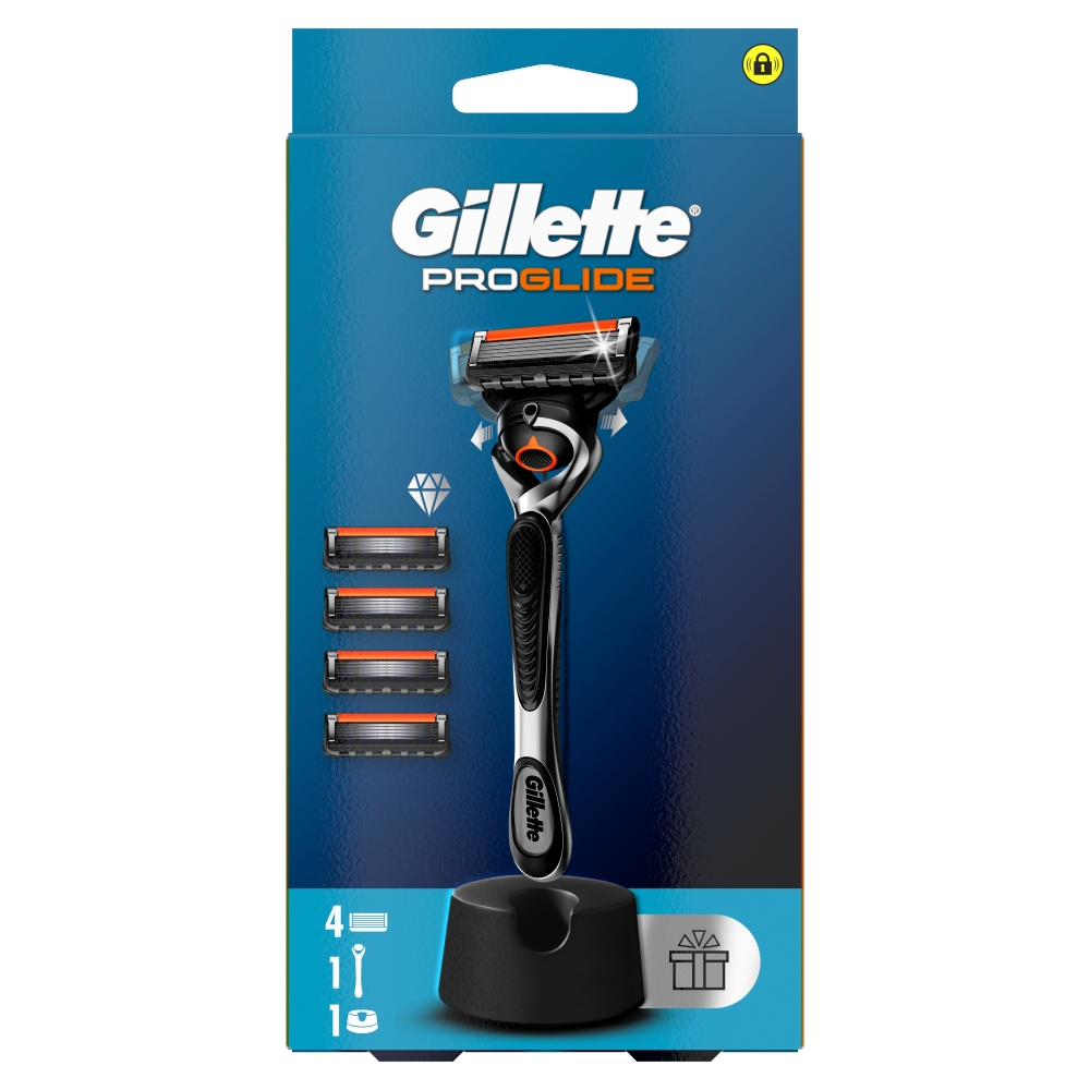 Gillette ProGlide + 4 capete de ras + suport liber