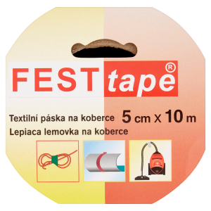 Bandă adezivă pentru covor 50mmx10m textilă. Bară mixtă.