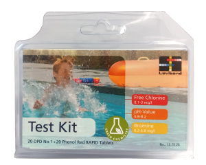 Mini tester KP pentru piscină, Cl pH, 18 comprimate
